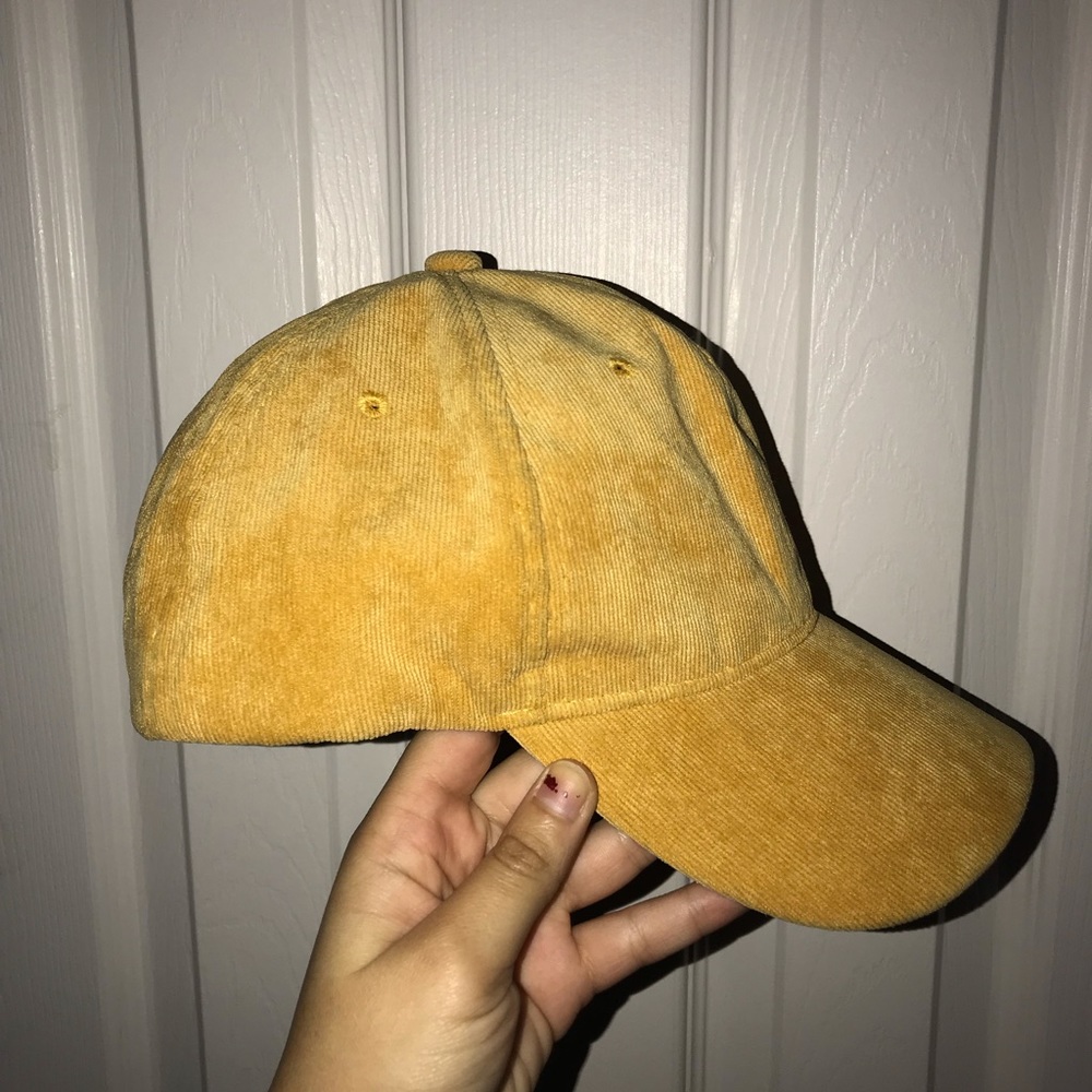 Corduroy baseball cap